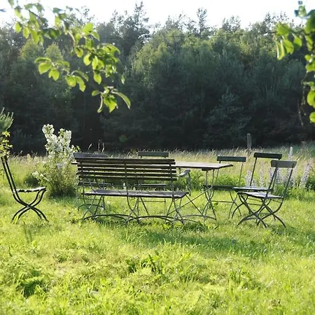 Romantisches Studio Am Waldesrand Mit Gartensauna Schwarz Eksteriør billede